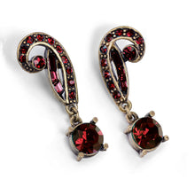 Load image into Gallery viewer, Art Deco Vintage Hollywood Crystal Earrings E1102
