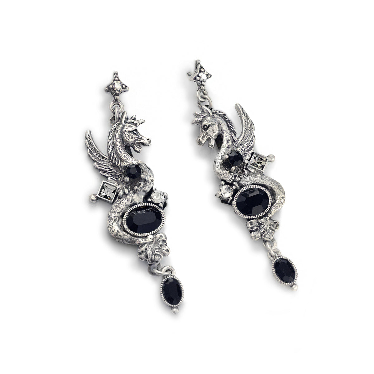 Griffin Elizabethan Gothic Dragon Earrings