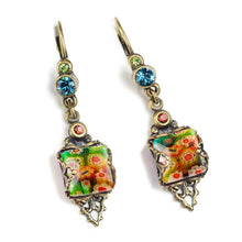 Load image into Gallery viewer, Millefiori Vintage Square Earrings E1382