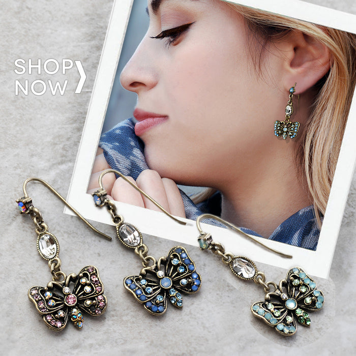 Butterfly Earrings E1454 - sweetromanceonlinejewelry