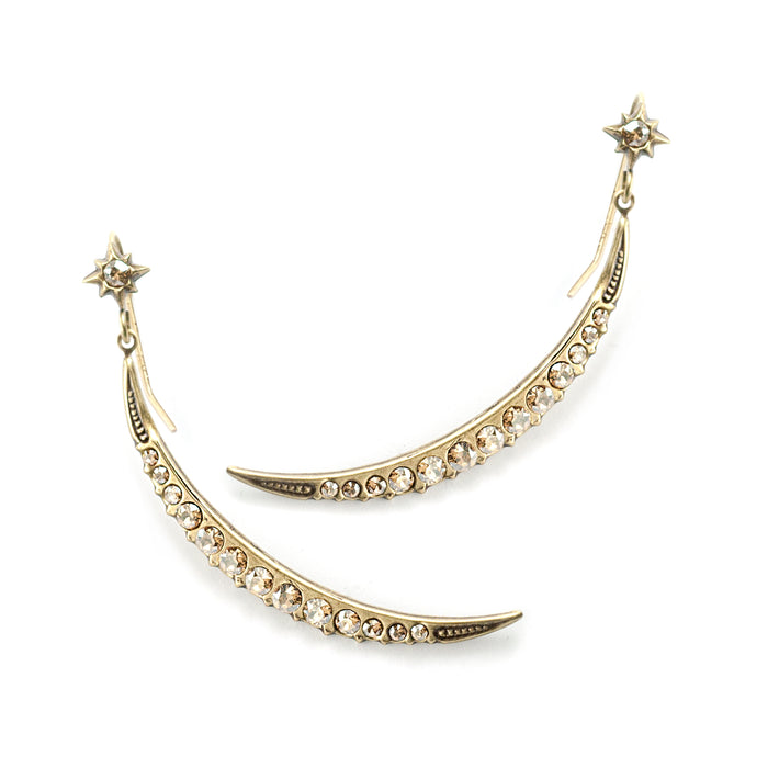 Skinny Half Moon Delicate Earring E1492