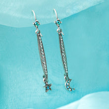 Load image into Gallery viewer, Longated Star &amp; Moon Earring E1499 - sweetromanceonlinejewelry