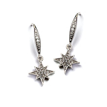 Load image into Gallery viewer, Tiny North Star Earrings E1505 - sweetromanceonlinejewelry