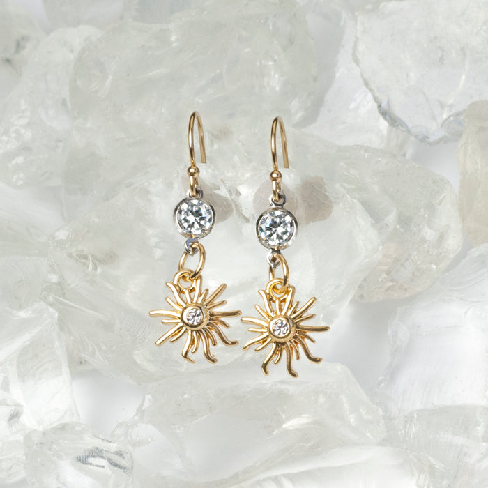 Tiny Sunshine Earrings E1507 - sweetromanceonlinejewelry