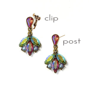 Vintage Aurora Borealis Earrings  E177