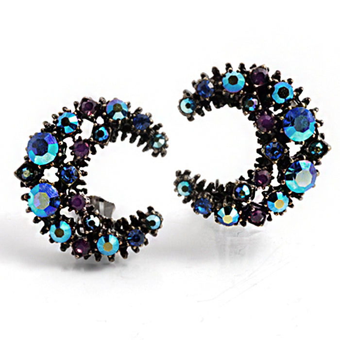 Indigo Blue Moon Earrings | Sweet Romance – Sweet Romance Jewelry