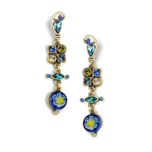 Load image into Gallery viewer, Millefiori Glass Modern Art Earrings E512