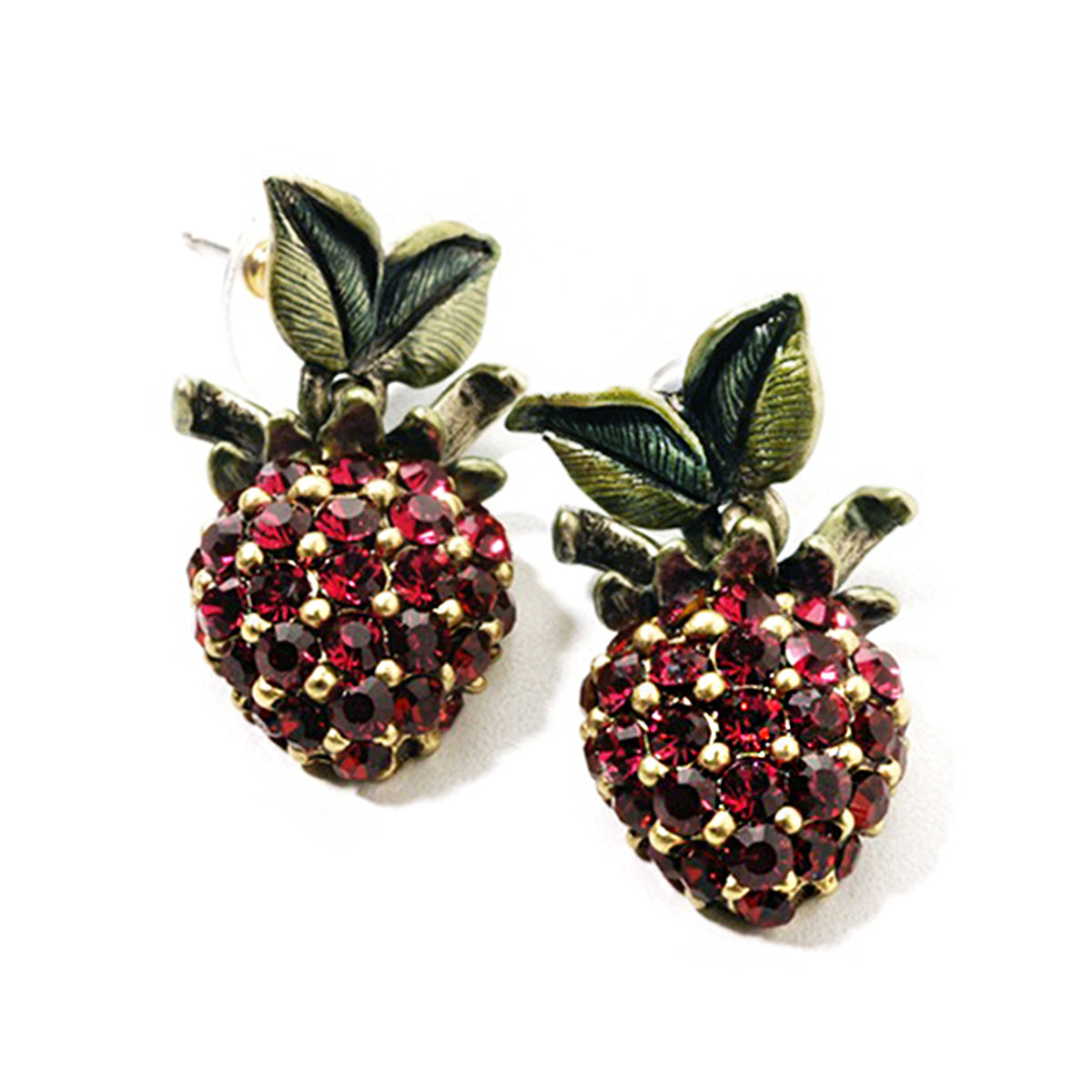 Sweet Strawberries Statement Earrings E539