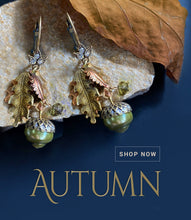 Load image into Gallery viewer, Autumn Leaves &amp; Acorn Earrings  E648L