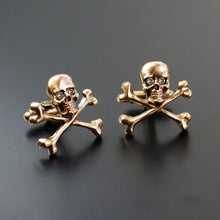 Load image into Gallery viewer, Elvira&#39;s Limited Edition Skull Cufflinks EL_CL100