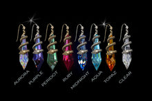 Load image into Gallery viewer, Elvira&#39;s Mystic Crystal Snake Earrings EL_E102