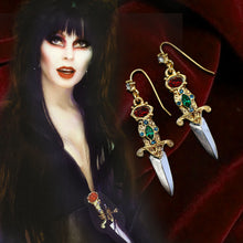 Load image into Gallery viewer, Elvira&#39;s Dagger Earrings EL_E105