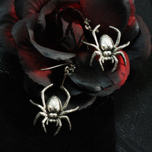 Load image into Gallery viewer, Elvira&#39;s Spider Earrings