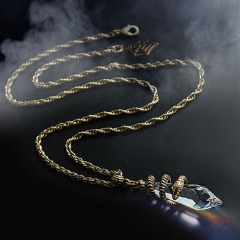 Elvira's Mystical Crystal Snake Necklace
