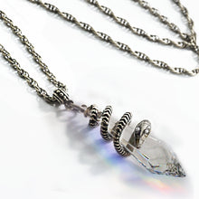 Load image into Gallery viewer, Elvira&#39;s Mystical Crystal Snake Necklace