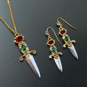 Elvira's Dagger Necklace EL_N105 - sweetromanceonlinejewelry
