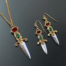 Load image into Gallery viewer, Elvira&#39;s Dagger Earrings EL_E105 - sweetromanceonlinejewelry
