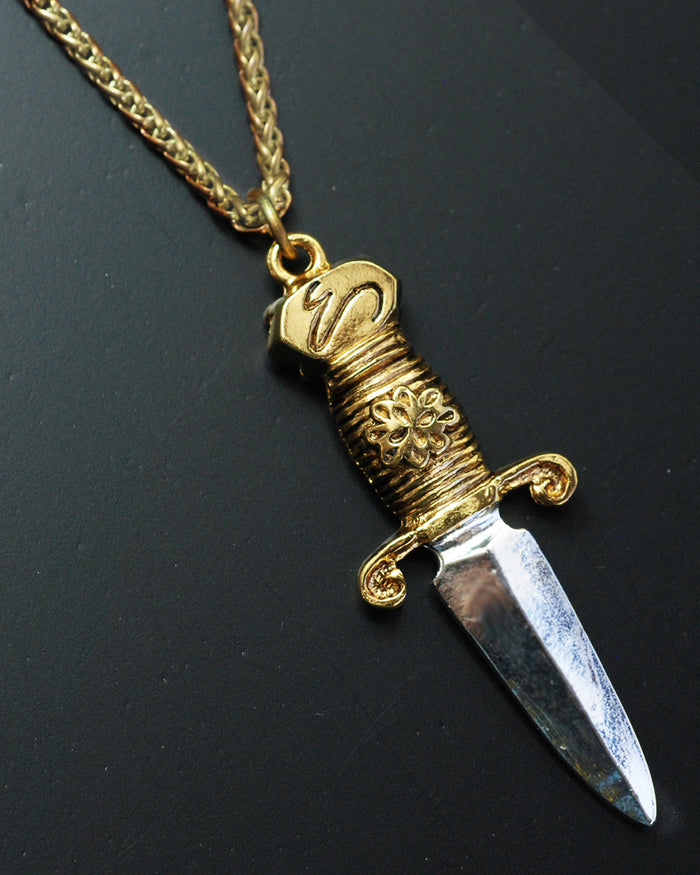 Gothic Jewel Dagger Necklace SRE_N105