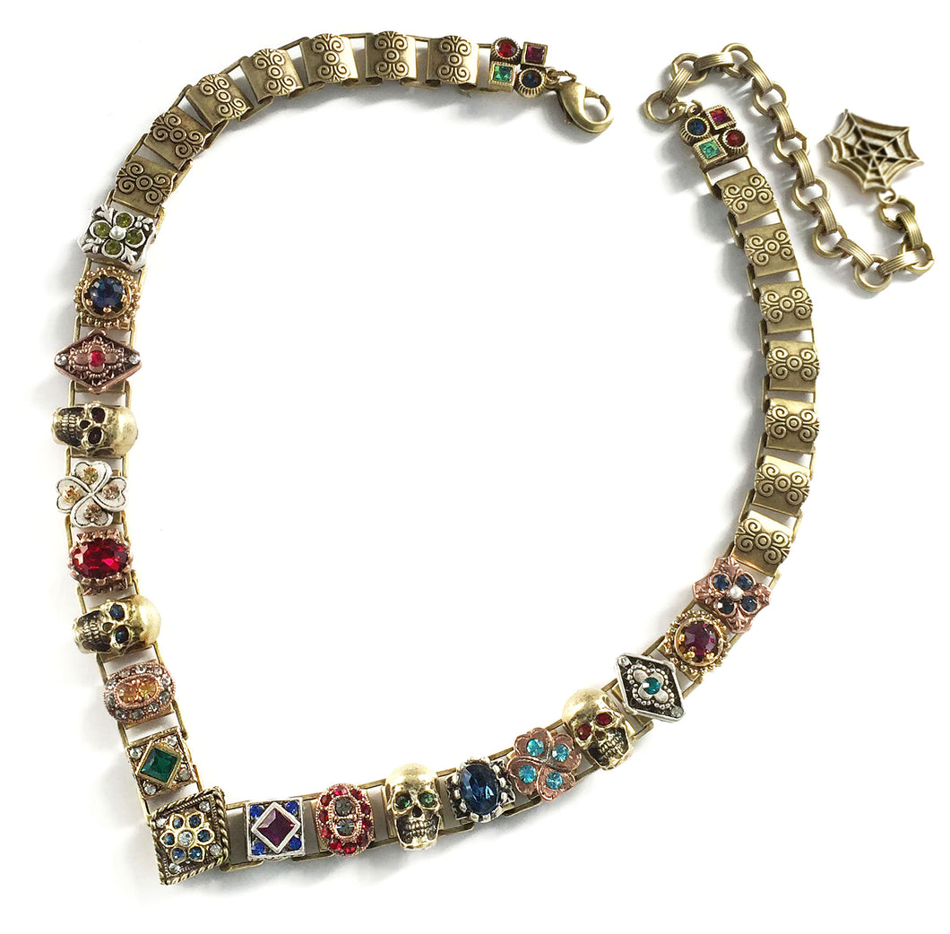Elvira's Gothic Jewel Vee Collar Necklace EL_N112