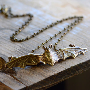 Elvira's Vampire Bat Necklace