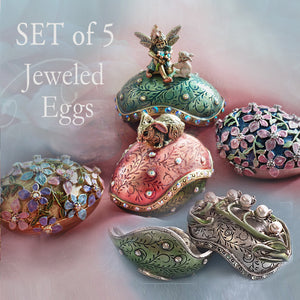 Easter Egg Miniature Box Collection - Set of 5 Eggs