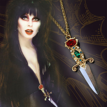 Gothic Jewel Dagger Necklace SRE_N105