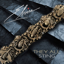 Load image into Gallery viewer, Elvira&#39;s Creepy Gothic Insect Bracelet EL_BR111