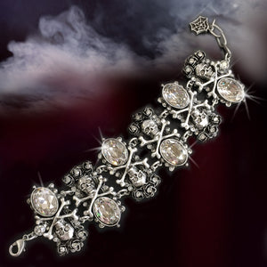 Elvira's Skulls and Roses Gothic Bracelet