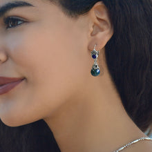 Load image into Gallery viewer, Malachite Gemstone earrings by Sweet Romance
