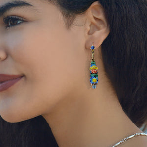 Millefiori Stack Earrings  E1474