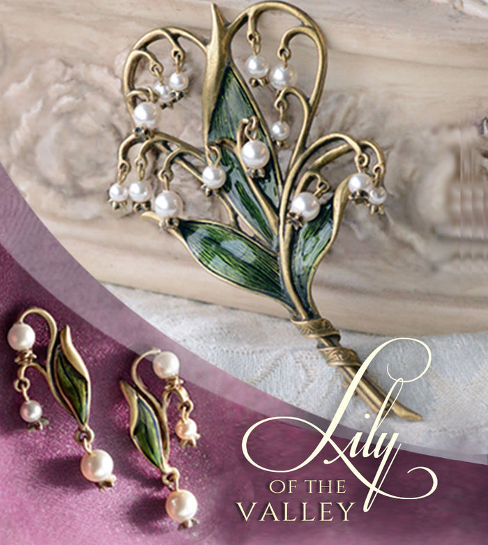lily flower brooch Lily of the Valley Brooch by Sweet Romance – Sweet Romance Jewelry