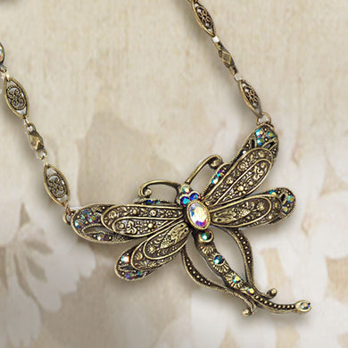 Iridescent Dragonfly Necklace