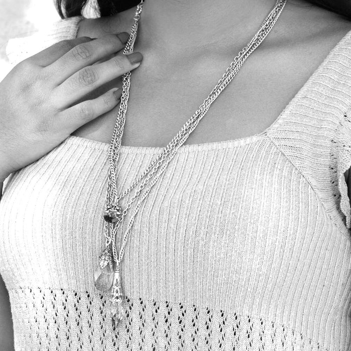 3 Strand Prism Necklace N1313