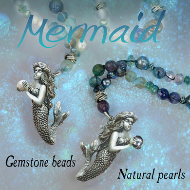 Mermaid Beaded Ocean Necklace N1362