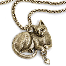 Load image into Gallery viewer, Cheshire Cat Sculpture Pedant Necklace N1439