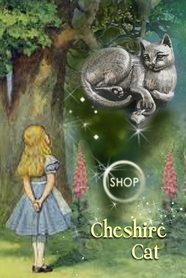 Cheshire Cat Sculpture Pedant Necklace N1439