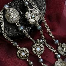 Load image into Gallery viewer, Celtic Clover &amp; Pearls Layering Necklace N1459