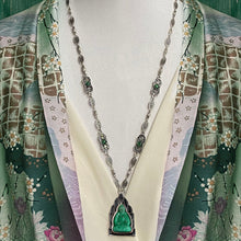Load image into Gallery viewer, Jade Glass Vintage Buddha Necklace