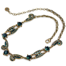 Load image into Gallery viewer, Art Deco Crystal Necklace N1616