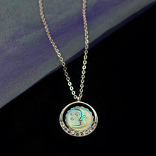 Load image into Gallery viewer, Iridescent Moon Necklace N1631 - sweetromanceonlinejewelry