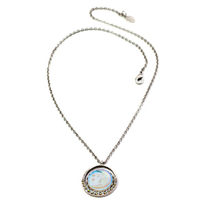 Iridescent Moon Necklace N1631 - sweetromanceonlinejewelry