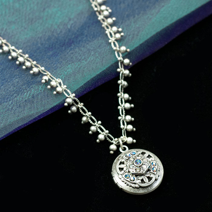 Locket Confetti Necklace N1632 - sweetromanceonlinejewelry