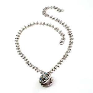 Locket Confetti Necklace N1632 - sweetromanceonlinejewelry