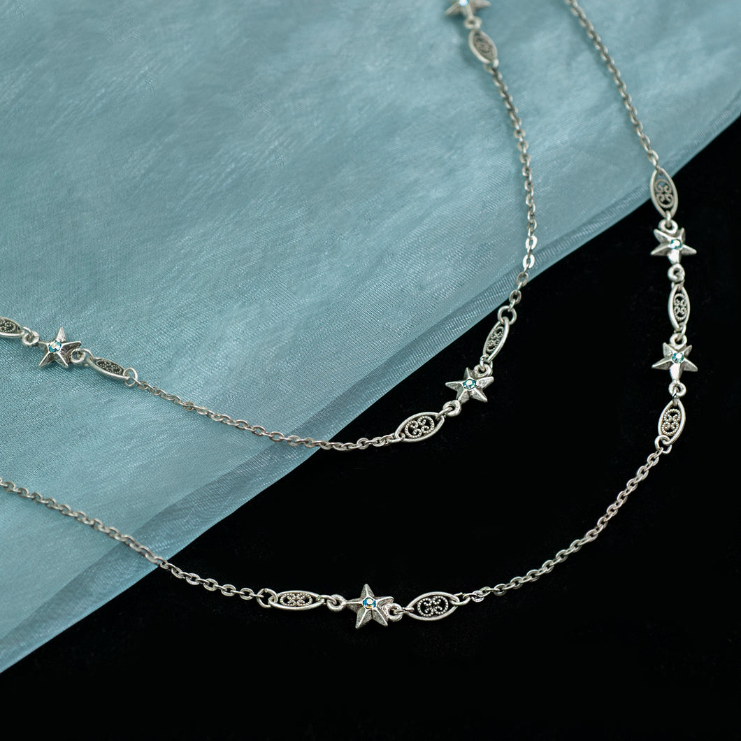 In Line Long Necklace N1637 - sweetromanceonlinejewelry