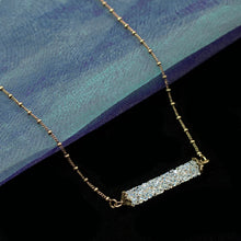 Load image into Gallery viewer, Crystal Rock Bar Necklace N1639 - sweetromanceonlinejewelry