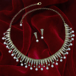 Vintage Art Deco Statement Necklace & Earrings Set