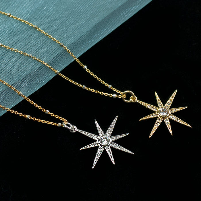 North Star Pendant Necklace N1702 - sweetromanceonlinejewelry