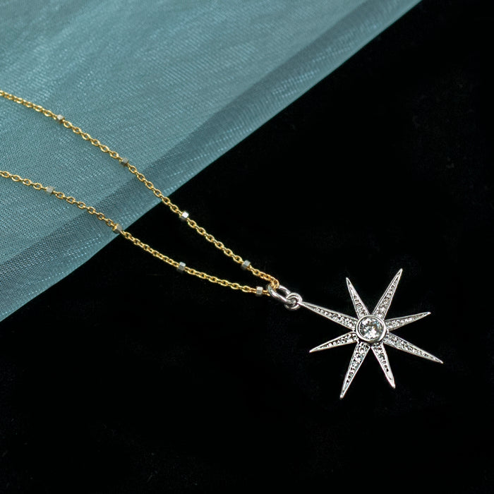 North Star Pendant Necklace N1702 - sweetromanceonlinejewelry