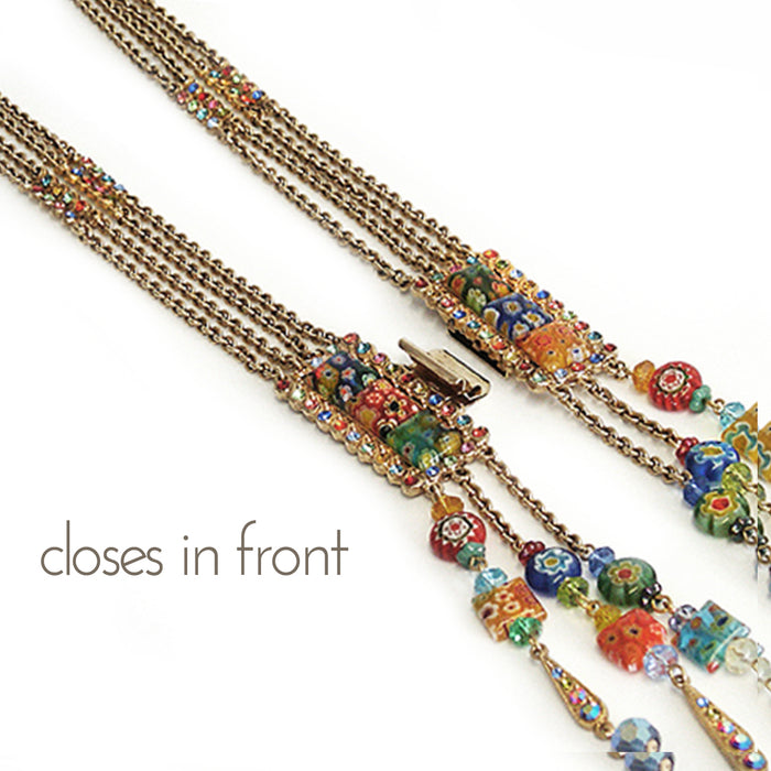 Tango Millefiori Glass Necklace