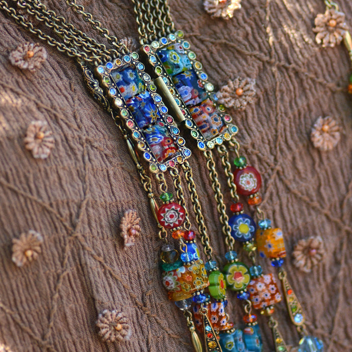 Tango Millefiori Glass Necklace